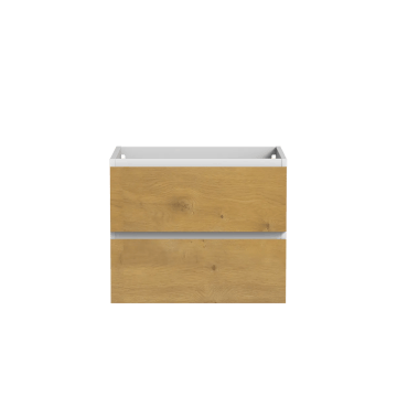 Meuble vanité Sidney 24" Blanc mat et chêne naturel