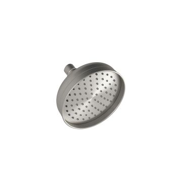 Pomme de douche 6 Rustik 1/8 po Nickel pur PVS