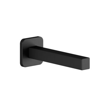 Bec de bain mural carré ½" cuivre «Slip fit» ou entrée d’eau mâle ½npt 3 po Noir mat