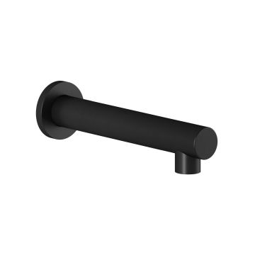 Bec de bain mural rond RoundOne 3 po Noir mat