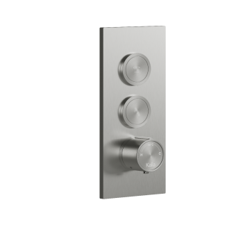 Finition 2 boutons-poussoirs pour Valve Accent 1/2 po thermostatique 2 voies Nickel pur PVS