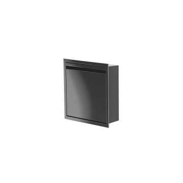 Niche de douche avec porte 12 po x 12 po PVD noir