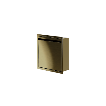 Niche de douche avec porte 12 po x 12 po PVD or
