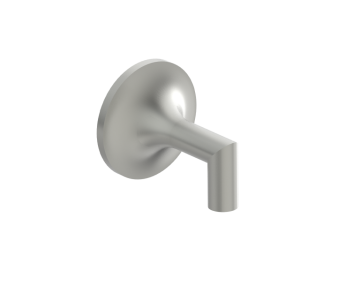 bouton simple à jumeler avec poignée de porte de douche PARIS 1307503 nickel brossé