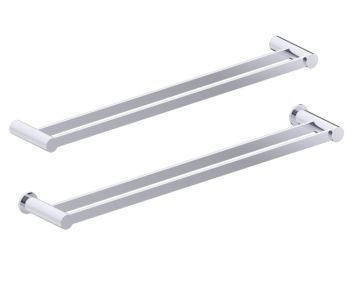 barre à serviette double 24 po PORTO 137242 chrome poli