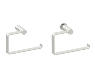 anneau porte-serviette PORTO 137463 nickel brossé