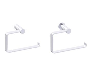 anneau porte-serviette PORTO 137463 chrome poli