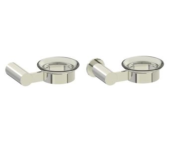 montage muraled porte-savon with Chrome Glass PORTO 137650 nickel poli