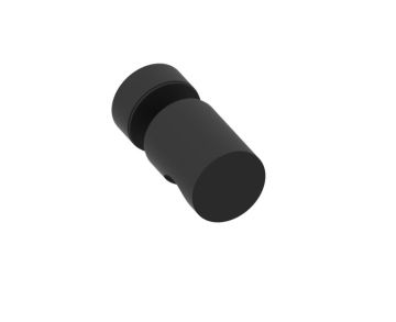 poignée simple pour porte de douche PORTO 1377501 noir mat