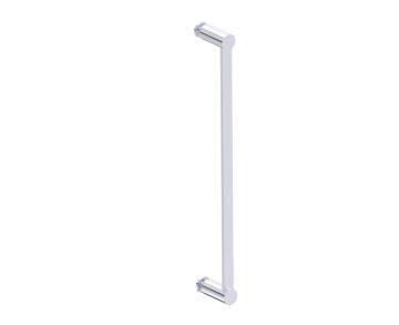 18 po poignée simple pour porte de douche en verre PORTO 1377518 chrome poli