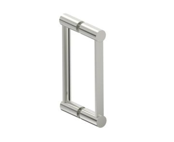 8 po poignée double pour porte de douche en verre PORTO 1377808 nickel brossé