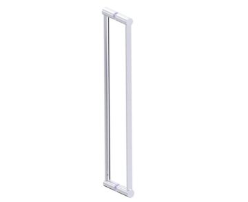 24 po poignée double pour porte de douche en verre PORTO 1377824 chrome poli
