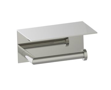 simple porte-papier hygiénique avec tablette OSLO 144159 nickel poli