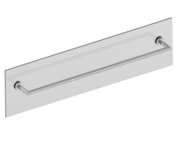 barre à serviette 30 po traversant pour verre OSLO 144300TG nickel brossé