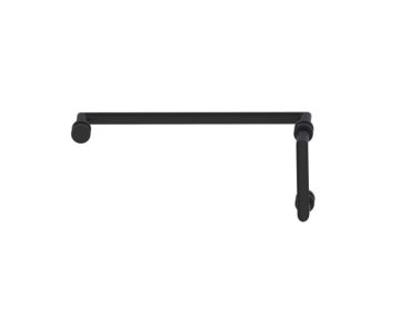 poignée de porte de douche décalée 6 po x 18 po OSLO 14470618 noir mat