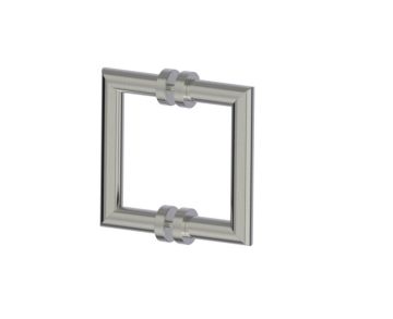 poignée double pour porte de douche 6 po OSLO 1447806 nickel brossé