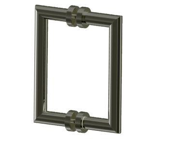 poignée double pour porte de douche 8 po OSLO 1447808 gunmetal