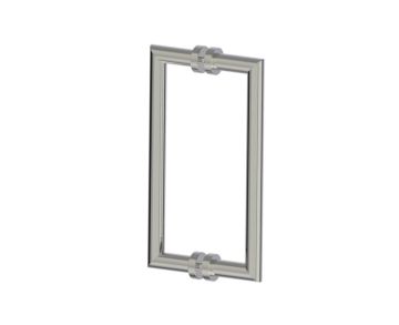poignée double pour porte de douche 12 po OSLO 1447812 nickel poli