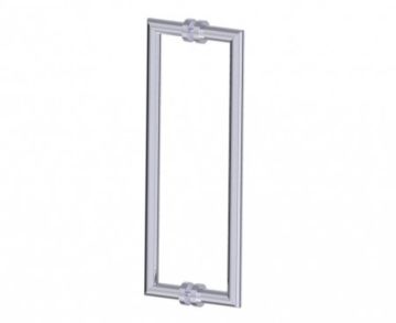 poignée double pour porte de douche 18 po OSLO 1447818 chrome poli