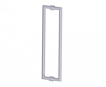 poignée double pour porte de douche 24 po OSLO 1447824 chrome poli