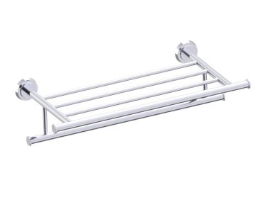 21 po tablette porte-serviettes avec barre à serviette SOFIA 167442 chrome poli