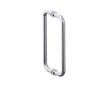 poignée double pour porte de douche 12 po NICE 1707812 chrome poli
