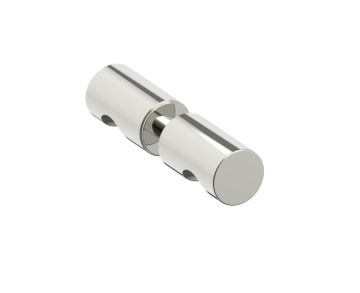 double poignée de porte de douche SEVILLE 1887502 nickel poli