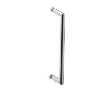 12 po poignée simple pour porte de douche SEVILLE 1887512 nickel brossé
