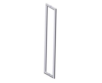 poignée double pour porte de douche 24 po SEVILLE 1887824 chrome poli