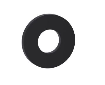 Round Large Rosette SEVILLE 188RDLG noir mat