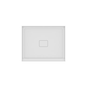 Base de douche Rouge 4234 blanche pour alcove en acrylique avec drain central