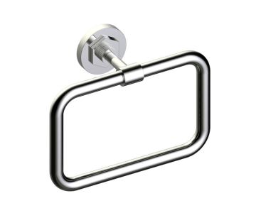 Rectangular anneau porte-serviette WINDSOR 224464 nickel poli