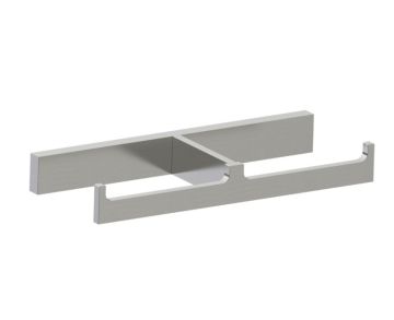 double porte-papier hygiénique BERLIN 232155 nickel brossé