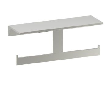 Shelf with porte-papier hygiénique BERLIN 232159-2 nickel poli