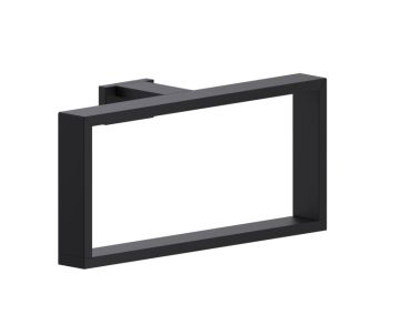 Rectangluar anneau porte-serviette BERLIN 232464 noir mat