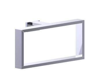 Rectangluar anneau porte-serviette BERLIN 232464 chrome poli