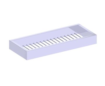 montage muraled Large panier porte-savon BERLIN 232603 chrome poli