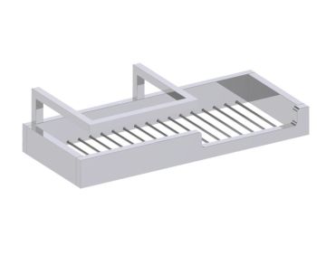Shower Soap/Shampoo Basket BERLIN 232605 nickel poli
