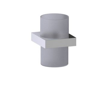 Bathroom Tumbler Cup & Toothbrush Holder BERLIN 232660 nickel brossé