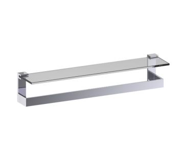 24 po tablette en verre givré avec barre à serviette BERLIN 232678 chrome poli