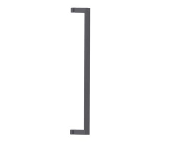 24 po poignée simple pour porte de douche BERLIN 2327524 noir mat