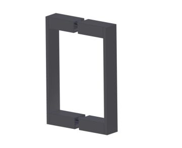 poignée double pour porte de douche 8 po BERLIN 2327808 noir mat