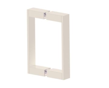 poignée double pour porte de douche 8 po BERLIN 2327808 nickel poli