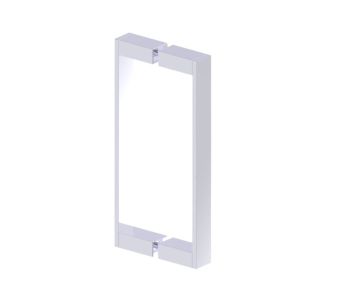 poignée double pour porte de douche 12 po BERLIN 2327812 chrome poli