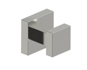 Square crochet à peignoir with Rosette LONDON 248135 nickel brossé