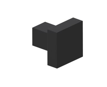 bouton d'armoire LONDON 248700 noir mat