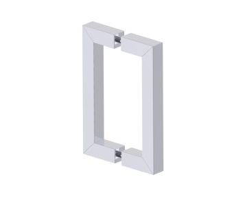 poignée double pour porte de douche 6 po LONDON 2487806 chrome poli