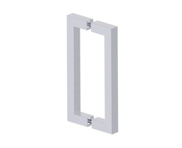 poignée double pour porte de douche 8 po LONDON 2487808 chrome poli