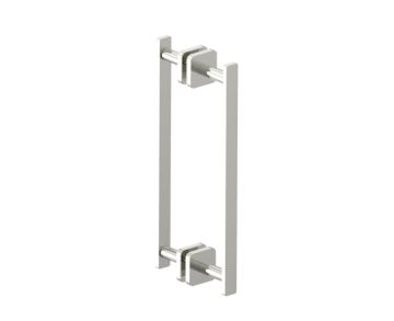 poignée double pour porte de douche 12 po MILAN 2547812 nickel poli