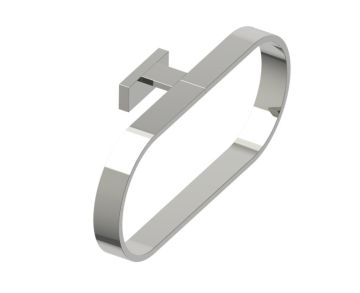 Round anneau porte-serviette COLOGNE 255464 nickel poli
